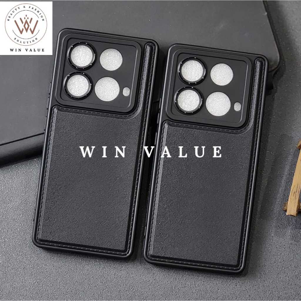 Infinix Note 40S Infinix Note 40 Infinix Note 40 Pro Infinix Note 40 Pro Plus Case Leather Black Sof