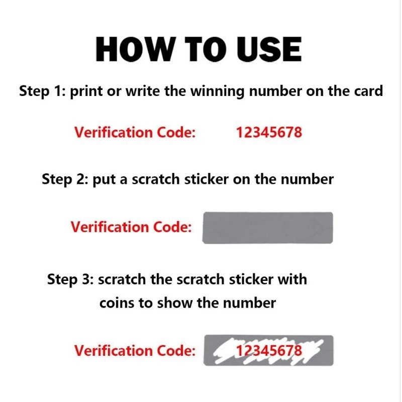 

HJK Promo 1000pcs Label Gosok / Penutup Pin Voucher Uk 6mm Size Lengkap Polos