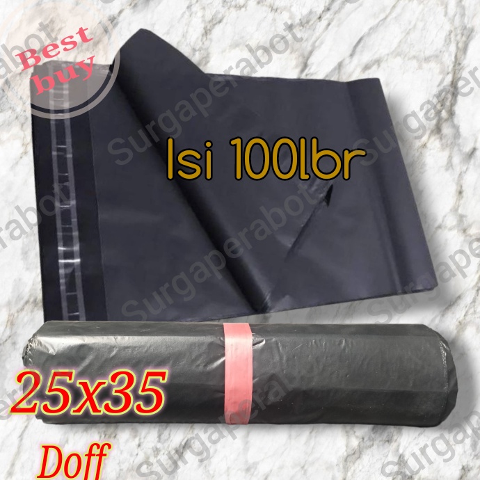 

Harga Diskon Plastik Polymailer Hitam Doff 25x35 isi 1 Bungkus Packing Online Amplop Polimailer Ekonomis