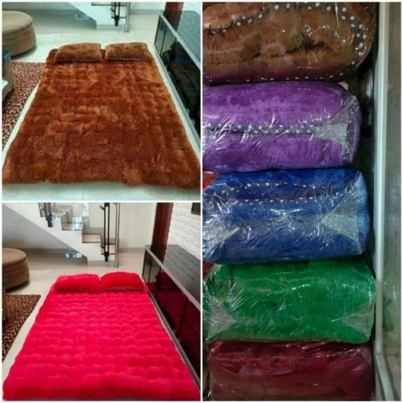 KASUR BULU, KASUR RASFUR GELOMBANG CINTA POLOS, KASUR KARPET