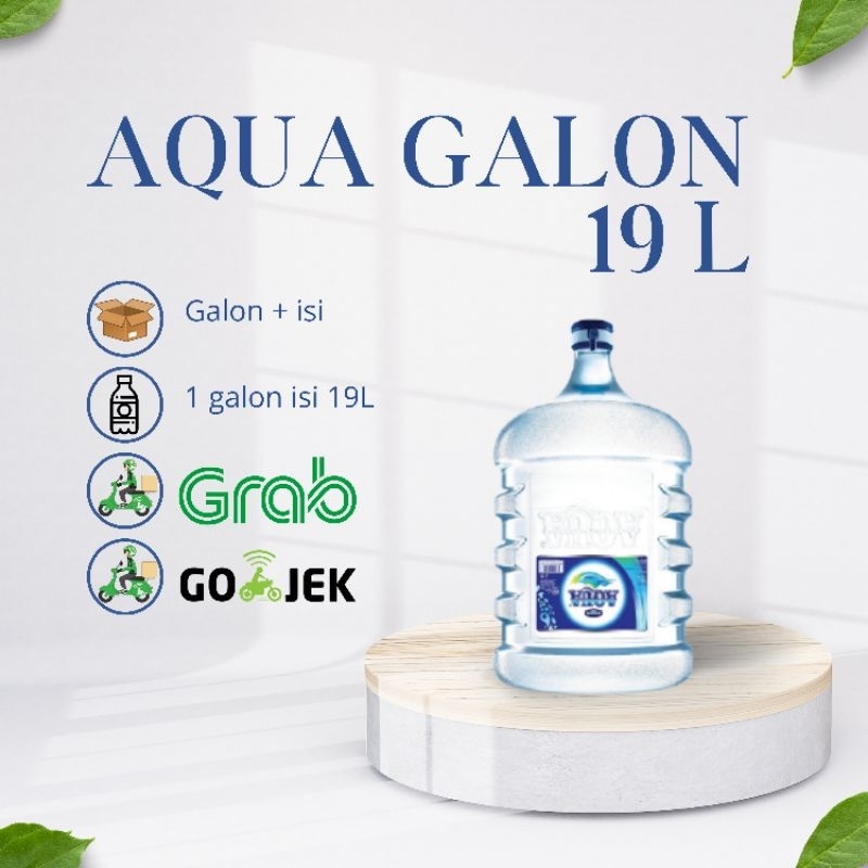 

Aqua galon 19L + galon kosong