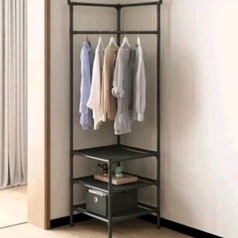 RAK HANGER SEPATU SUDUT/RAK SEPATU/RAK SEPATU DAN BAJU MINIMALIS