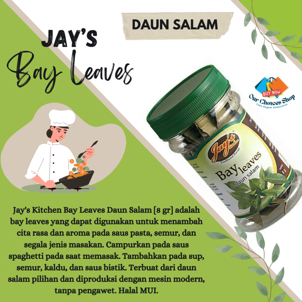 

JAY'S BAY LEAVES | Daun salam bumbu masakan