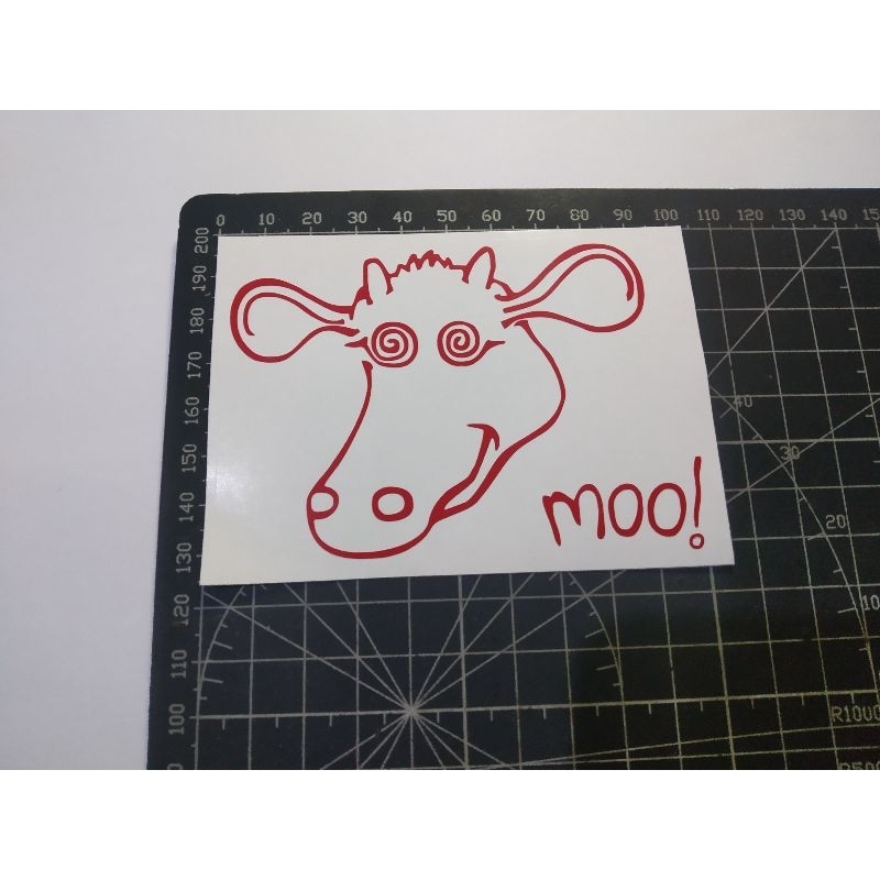 

cutting stiker moo