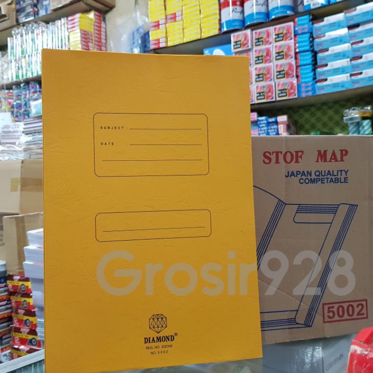 

Stopmap Map Folder Folio Diamond 52 KuningHijauOrange isi 5 lembar