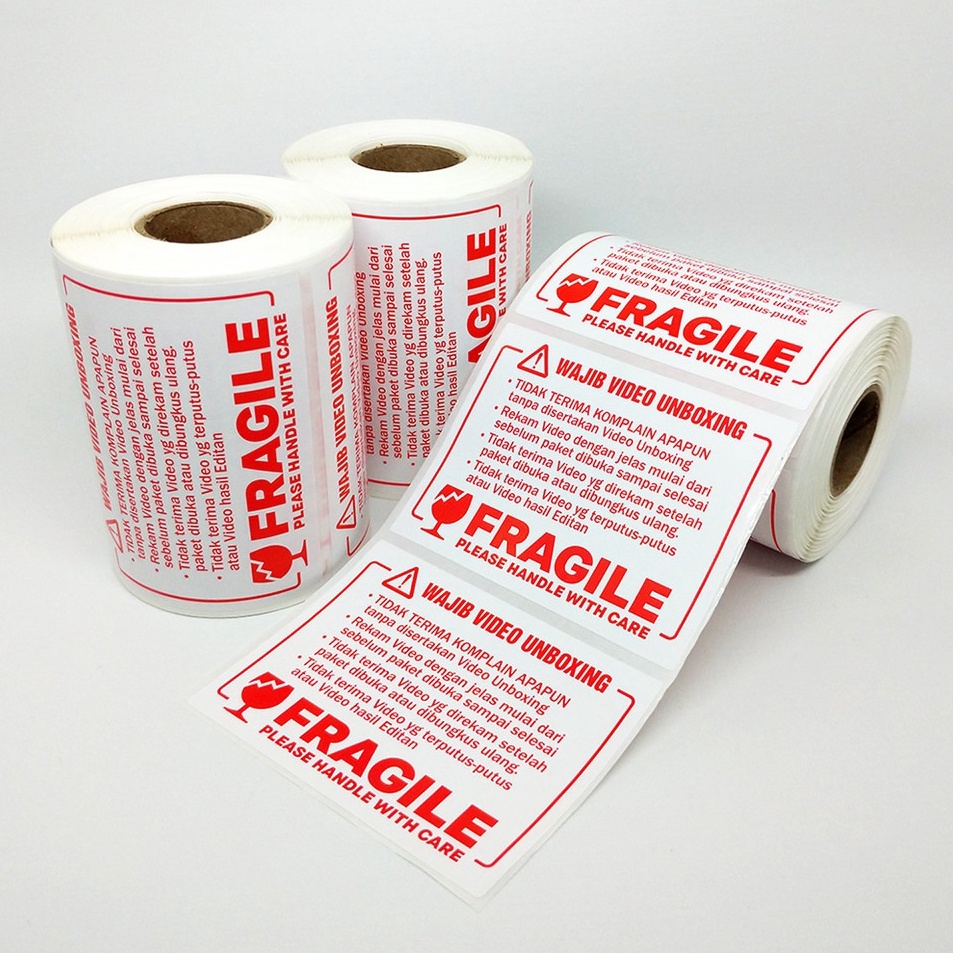 

Teknologi Terkini Stiker Label Fragile Wajib Unboxing Sticker Pengiriman Online Shop 6 x 8 cm 1 roll 3 pcs