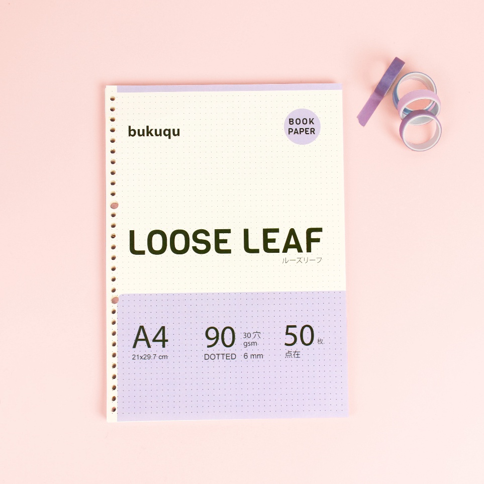 

Terbaru A4 Bookpaper Loose leaf DOTTED by Bukuqu