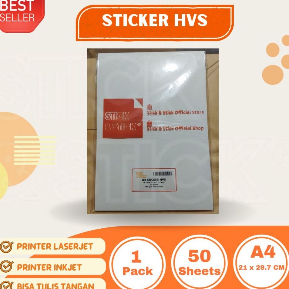 

Big Sale TERMURAH Sticker HVS DOFF A4 Isi 5 Lembar