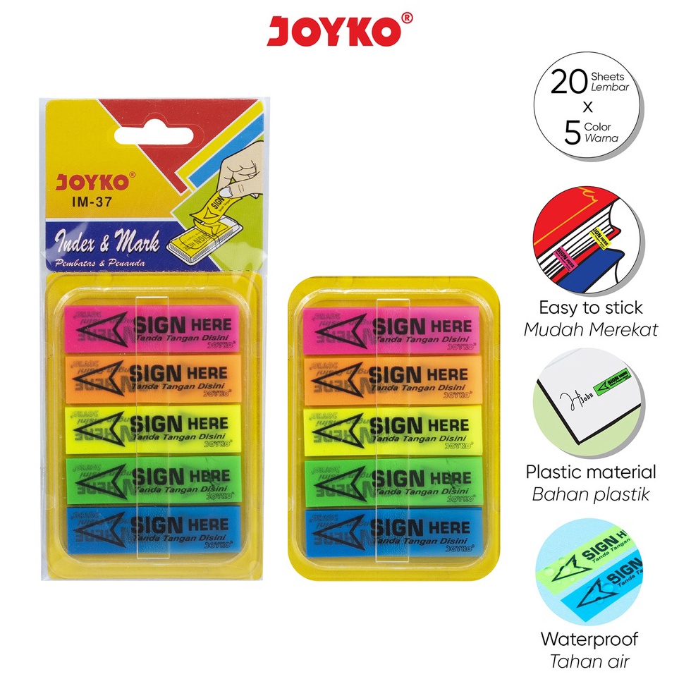 

Index Mark Penanda Pembatas Joyko IM37 Plastik