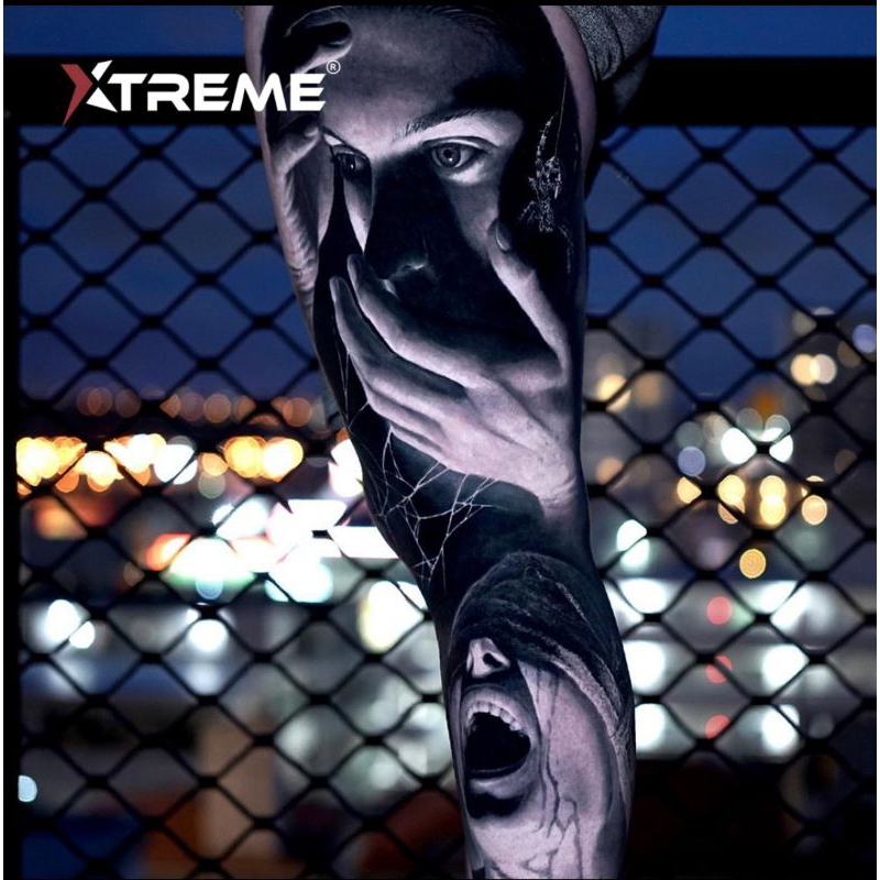 tinta tato xtreme ink opaque gray color set 1oz 30 mili ,100 original USA