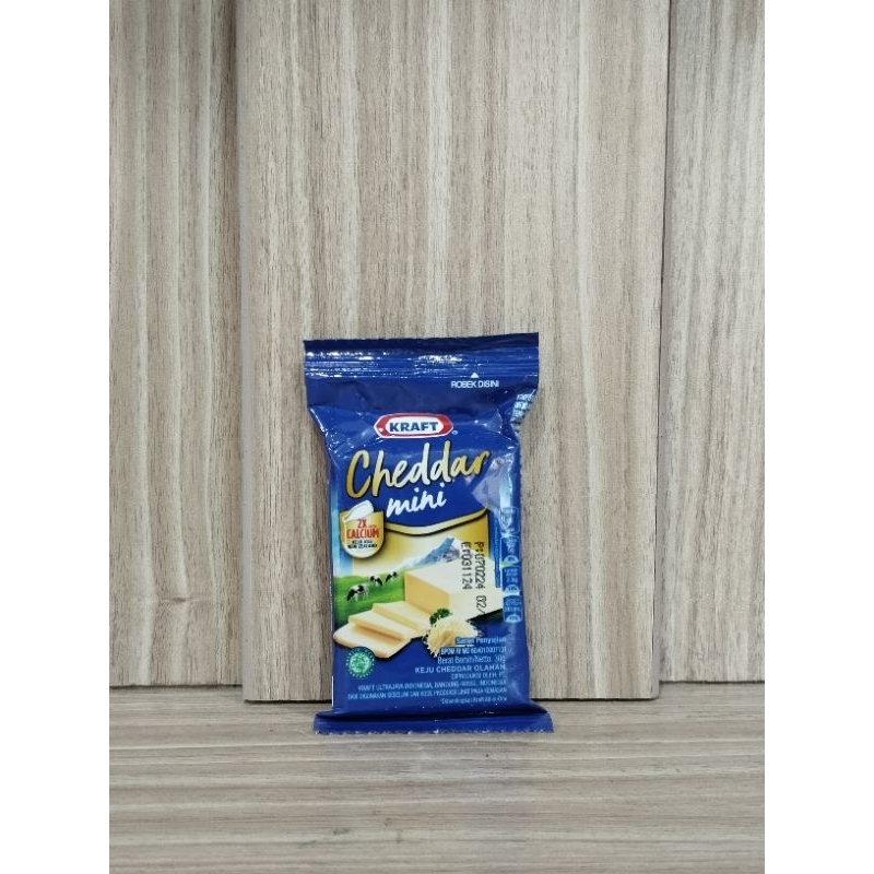 

Keju Kraft Cheddar Mini 30gr
