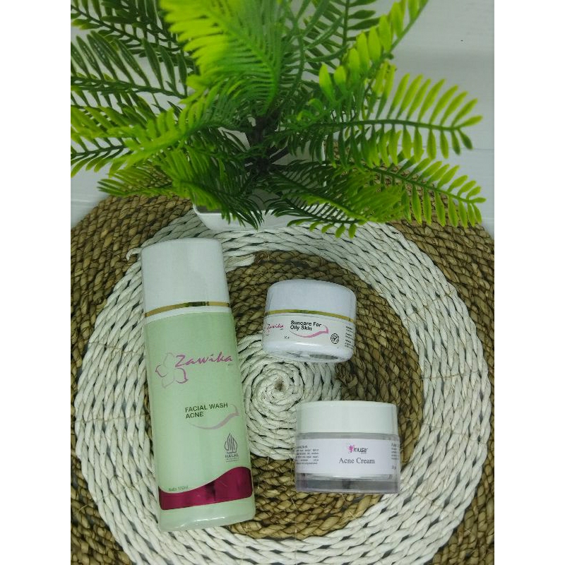PAKET HEMAT ACNE ZAWIKA WITH INUSA SKINCARE