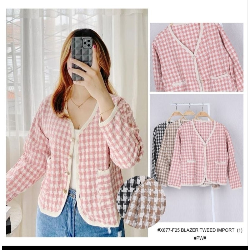 Blazer korea - Blazer Tweed import- Blazer import