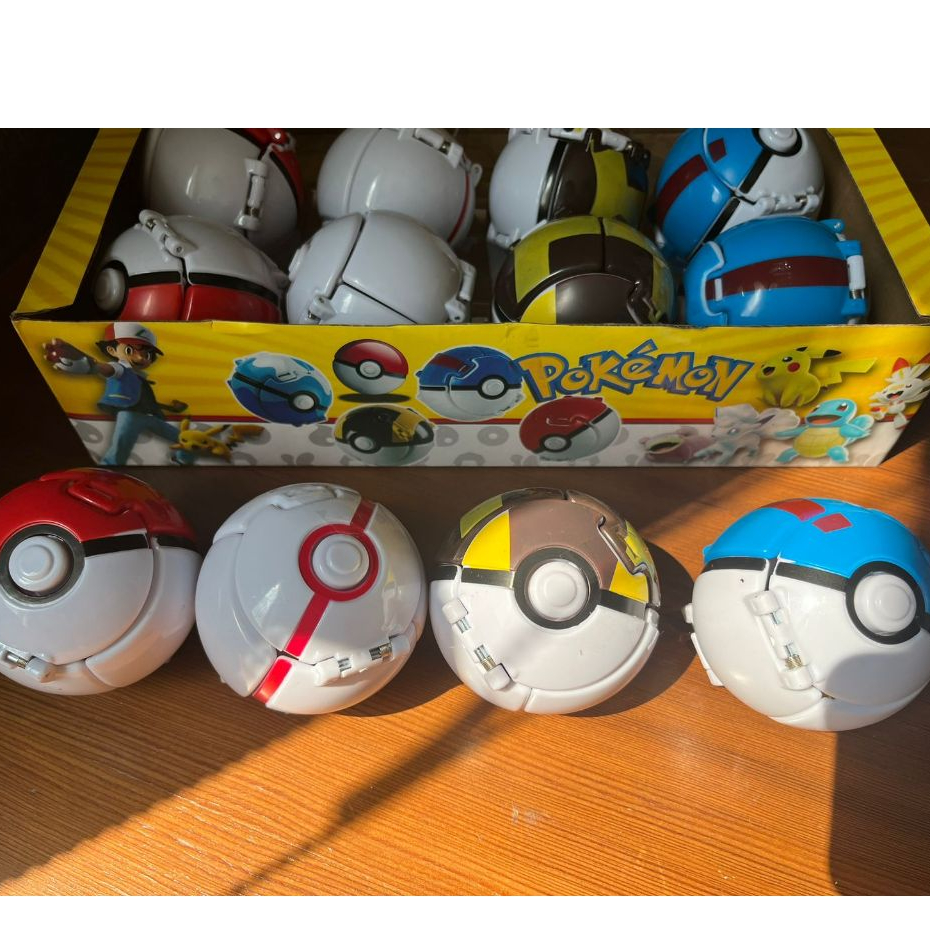 Pokeball Lempar isi Figurin Pikachu Pokemon Bola Pokemon
