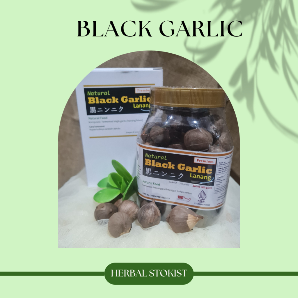 

Bawang Hitam/Natural Black Garlic Premium/Menghilangkan Alergi/Obar Alergi