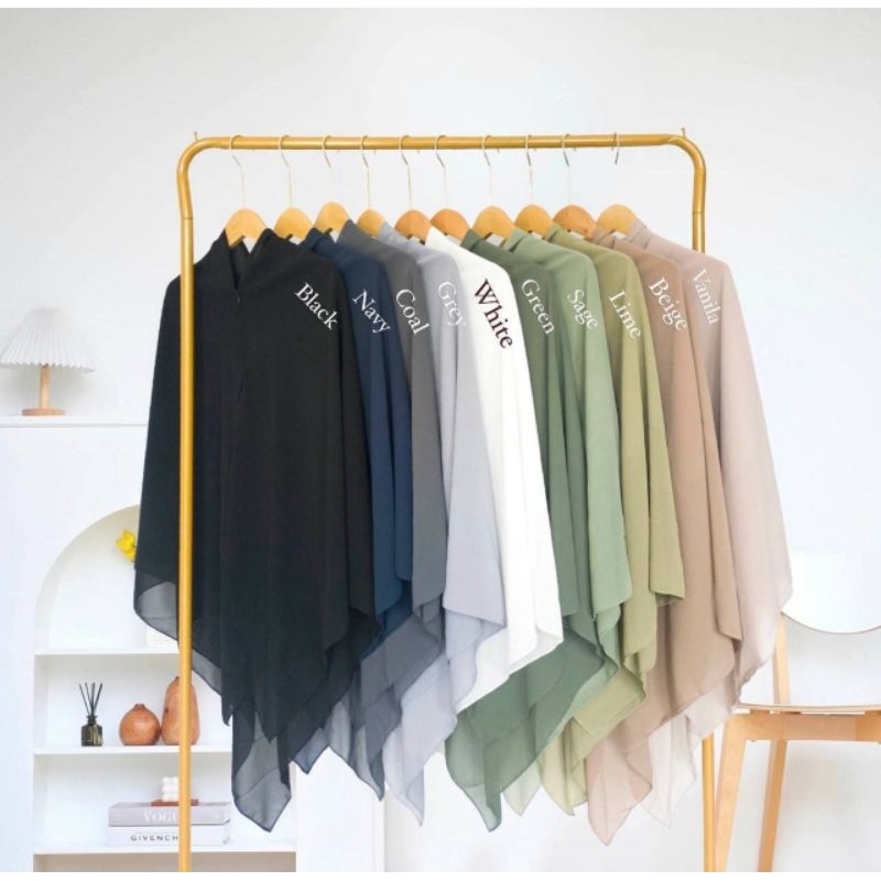 HIJAB INSTAN SEGI EMPAT ZIPPER JUMBO