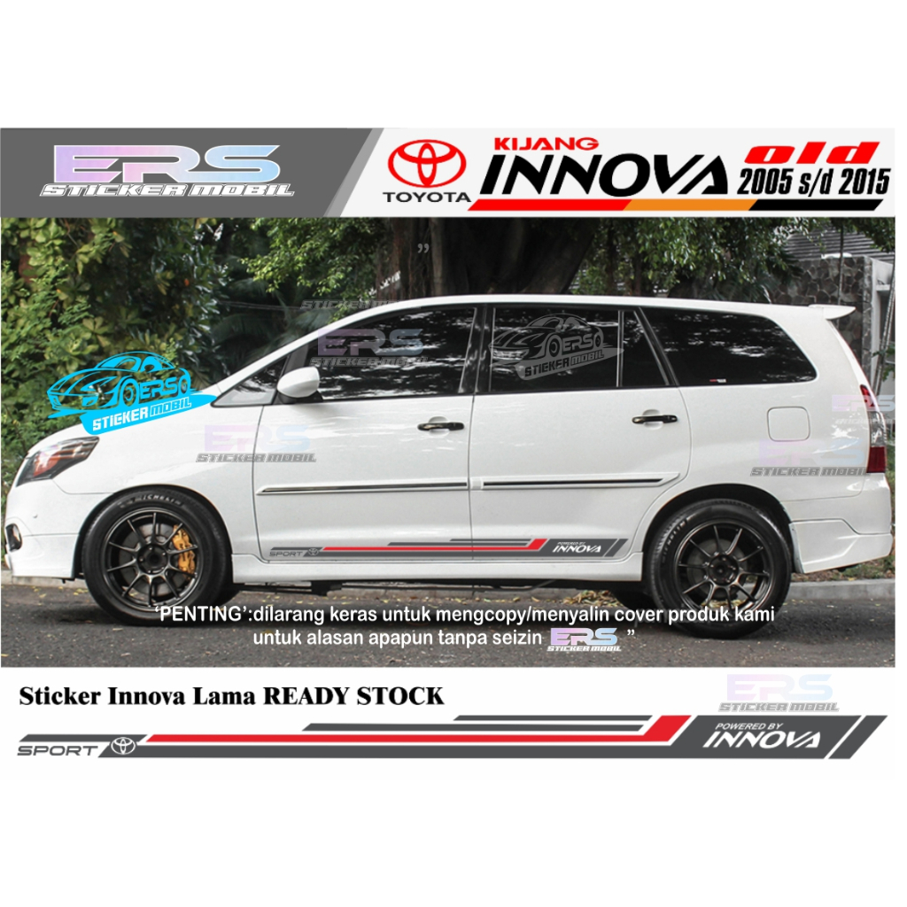 STICKER INNOVA LAMA STICKER MOBIL TOYOTA INNOVA list body samping terlaris