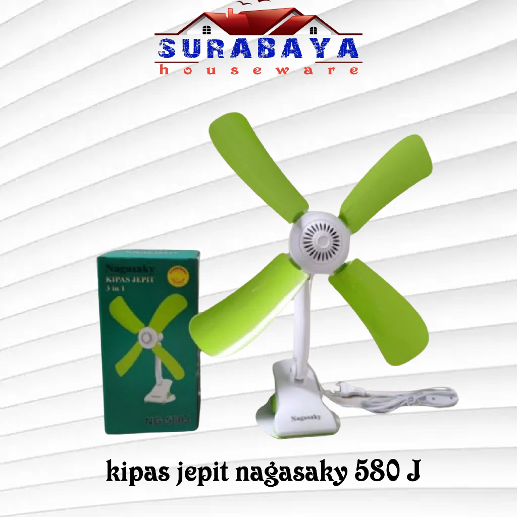 KIPAS JEPIT NAGASAKY 580 J, mini fan jepit, kipas angin jepit