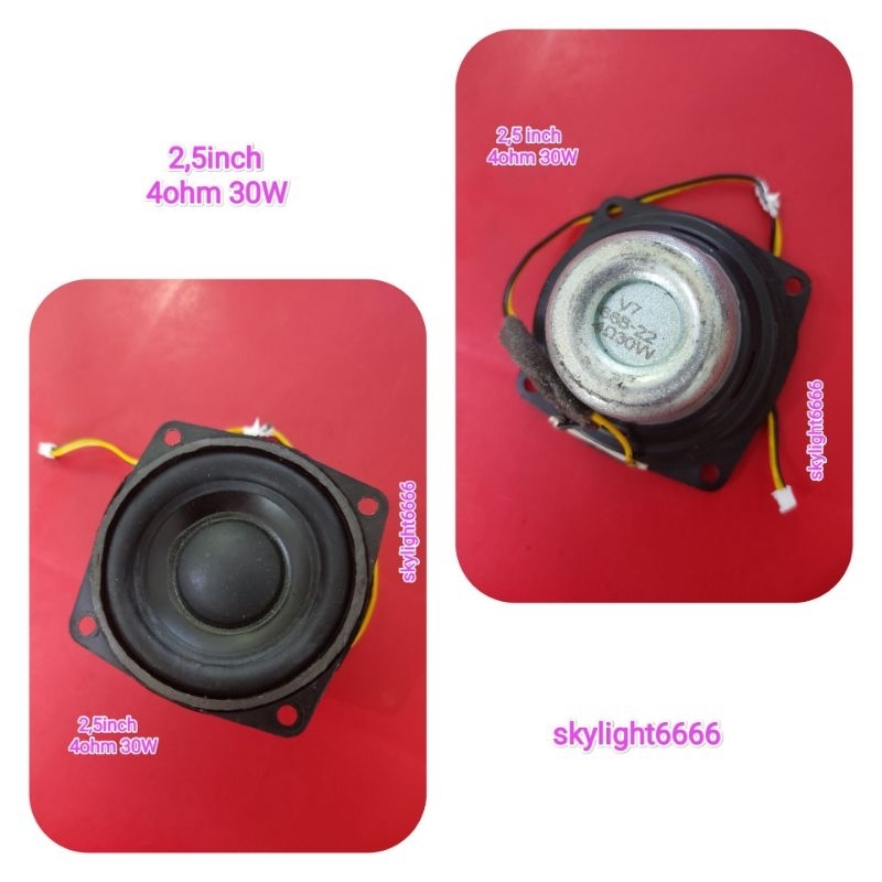 Speaker 2,5inch 4ohm 30W V7