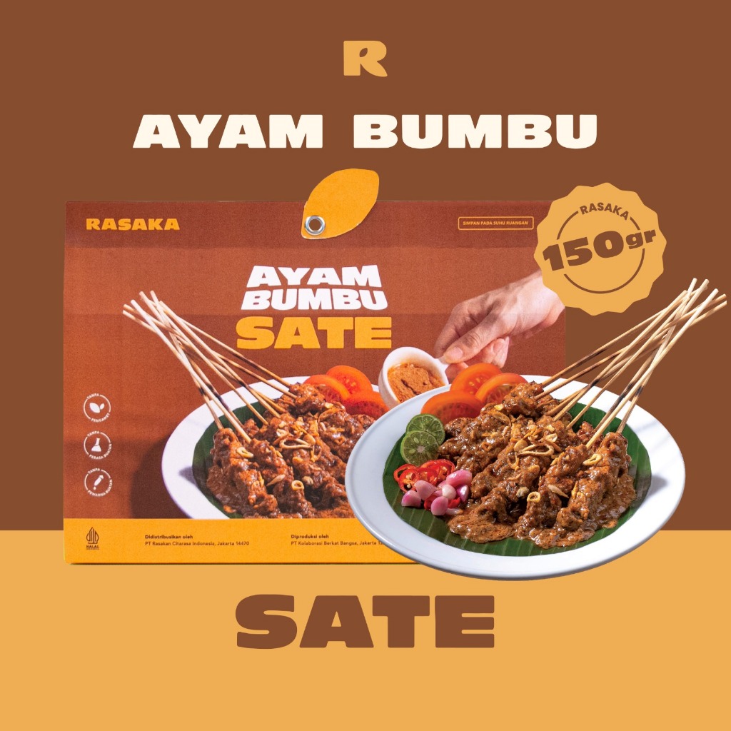 

RASAKA AYAM BUMBU SATE 150gr/MAKANAN INSTANT/ SIAP MAKAN/READY TO EAT