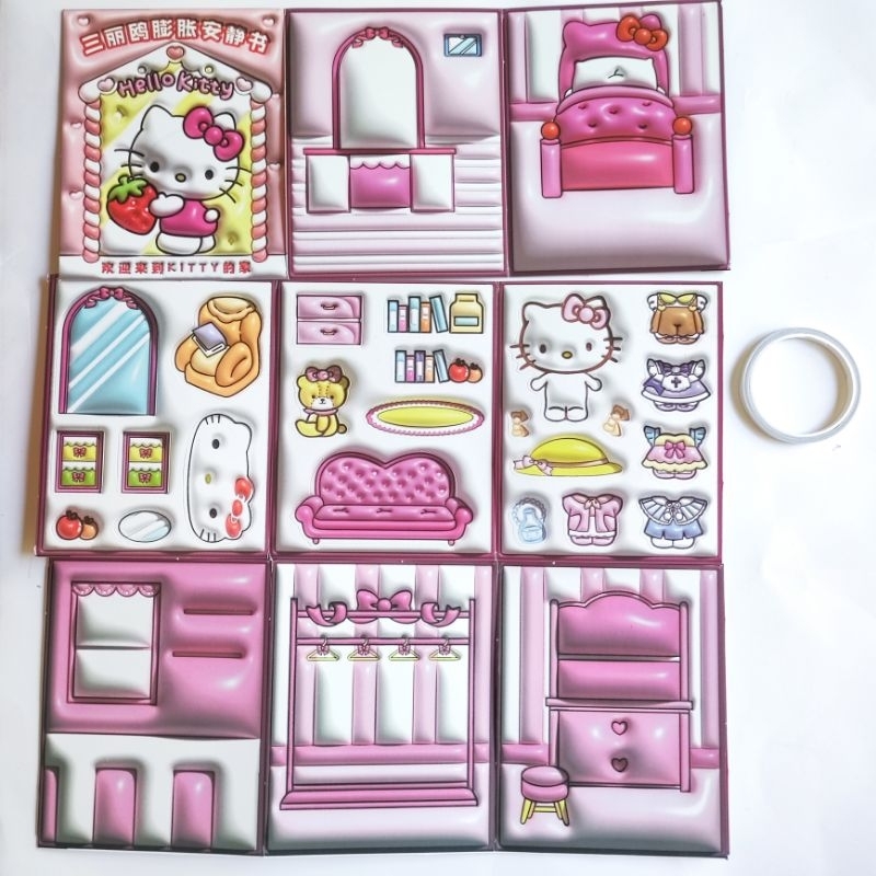 DIY Quiet Page Sanrio Busy Page Busy Book Quite Book Mainan Edukasi Anak Rumah Rumahan