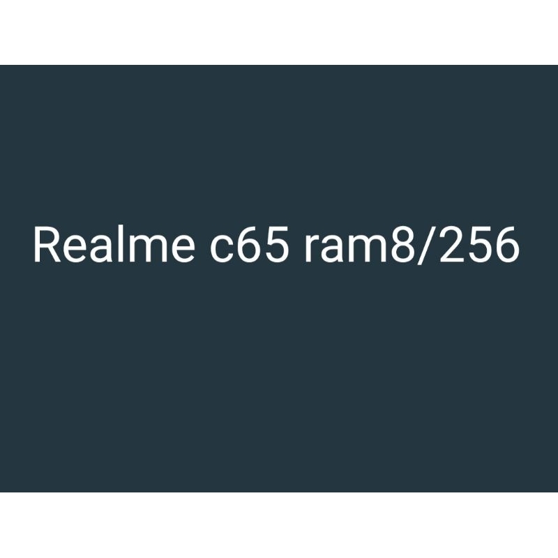 Realme c65 ram8/256