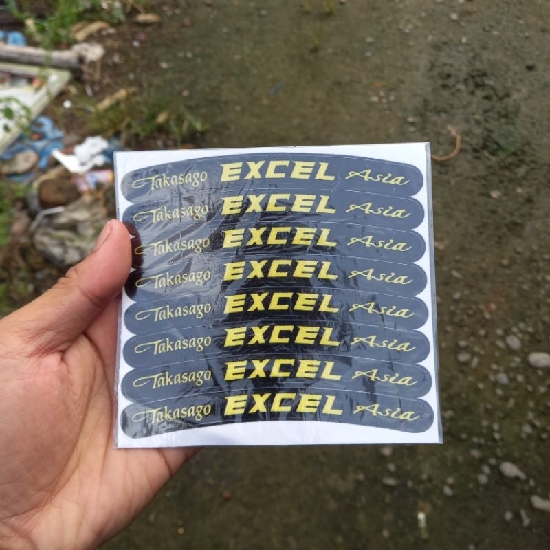 Stiker Velg Velg Takasago Excel Asia Ring 17