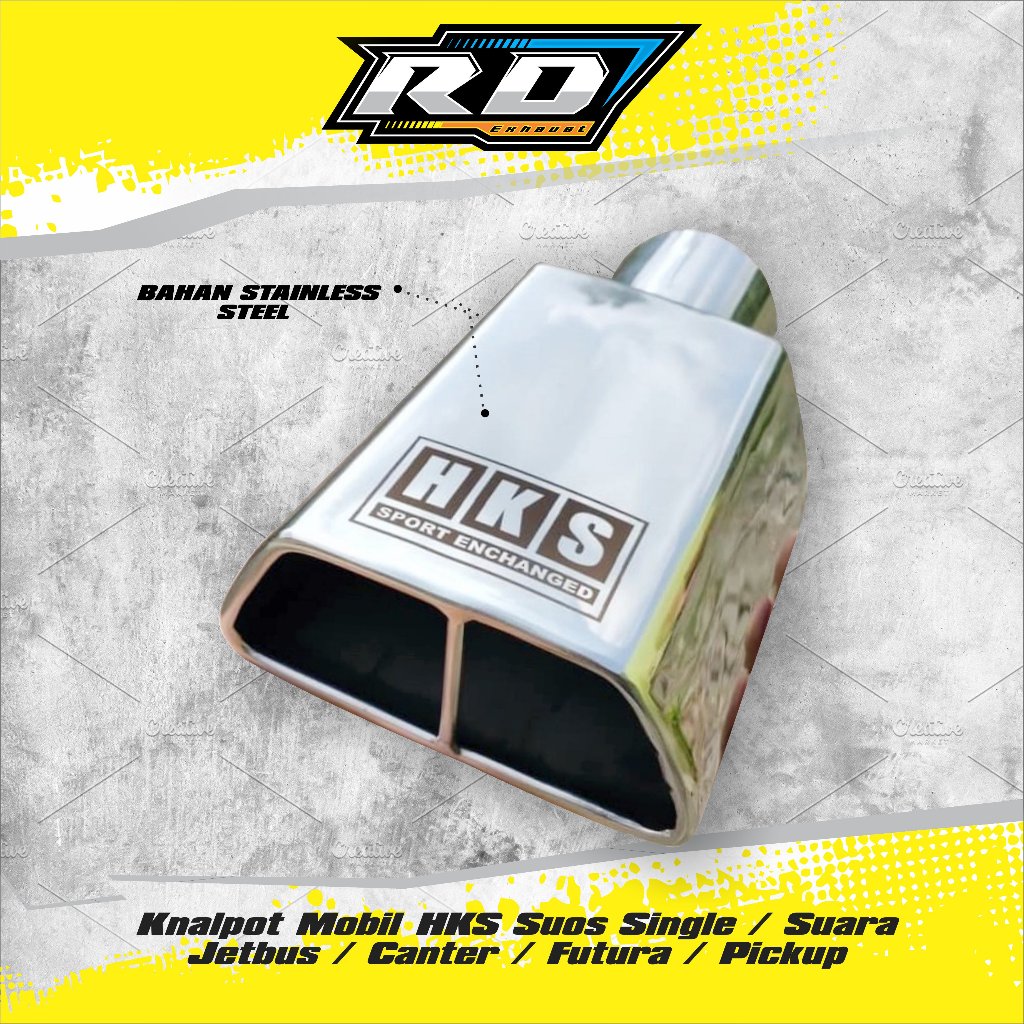 Knalpot Mobil HKS Suos Single / Suara JETBUS / CANTER / FUTURA / PICKUP