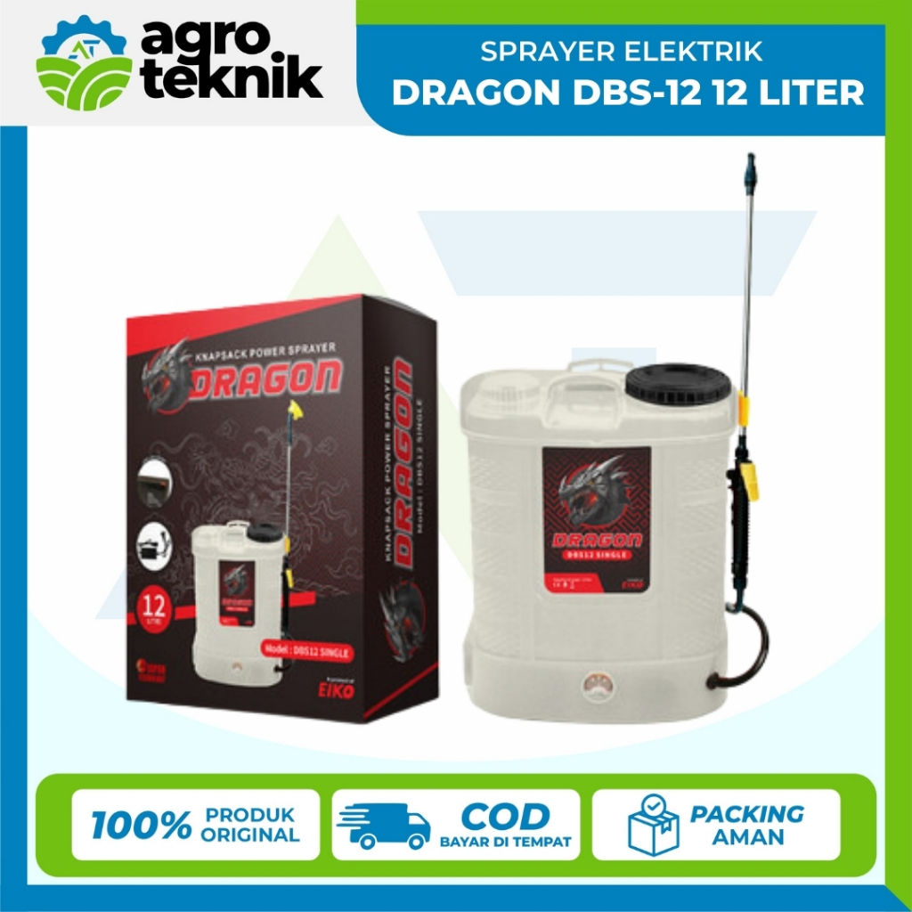 Agroteknik - Sprayer Elektrik Eiko Dragon 12 Liter DBS-12 Alat Semprot Hama Tanaman