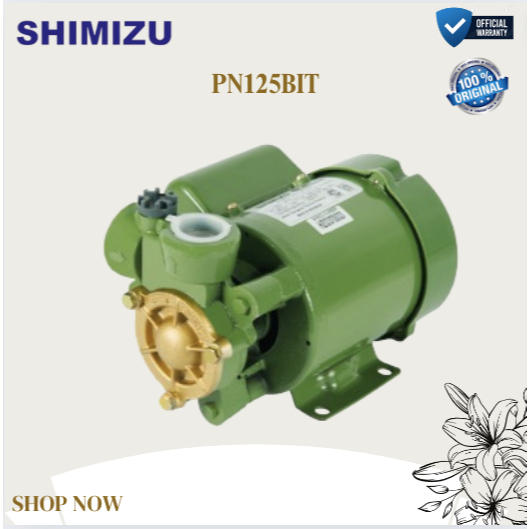 SHIMIZU POMPA AIR PN 125 BIT NON AUTO WATER PUMP/PN125BIT/PN125 BIT/PN 125BIT/ORIGINAL/GARANSI RESMI
