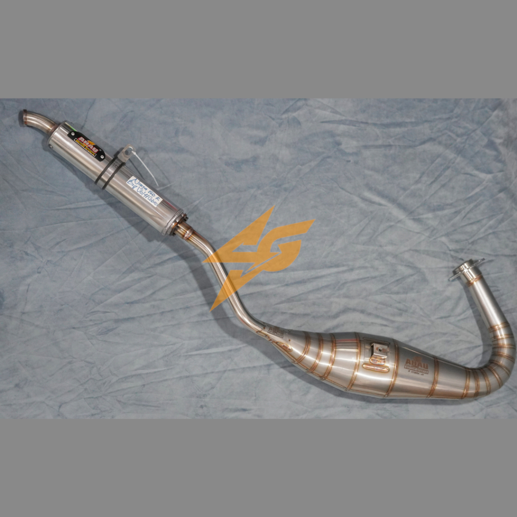 Knalpot AHAU Ninja R big vol cobra stainless