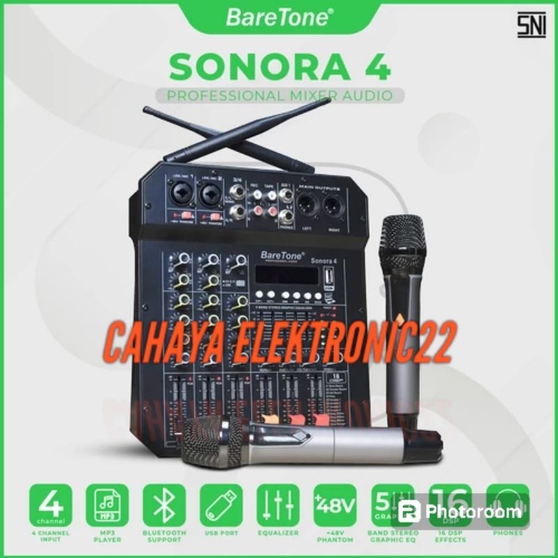 Mixer Audio BareTone SONORA 4 - Professional Mixer 4 channel