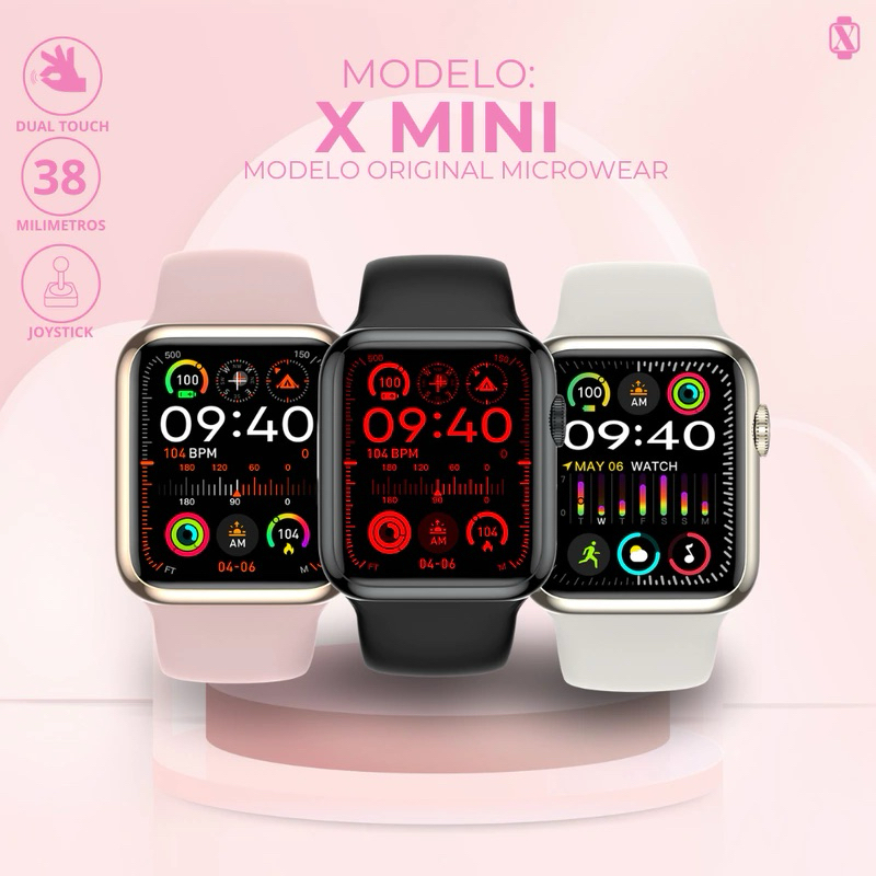 [ALWAYS ON DISPLAY] series X Mini 38mm Dynamic Island display Infinity screen Smartwatch Mini jam ta