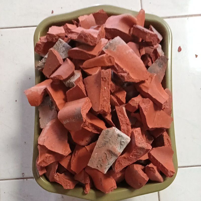 genteng pecahan media tanam dasar pot 1 kg
