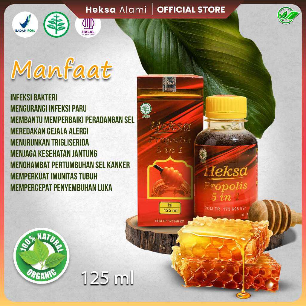 PROPOLIS HEKSA 5 IN 1 II SUDAH BPOM 173 698 921