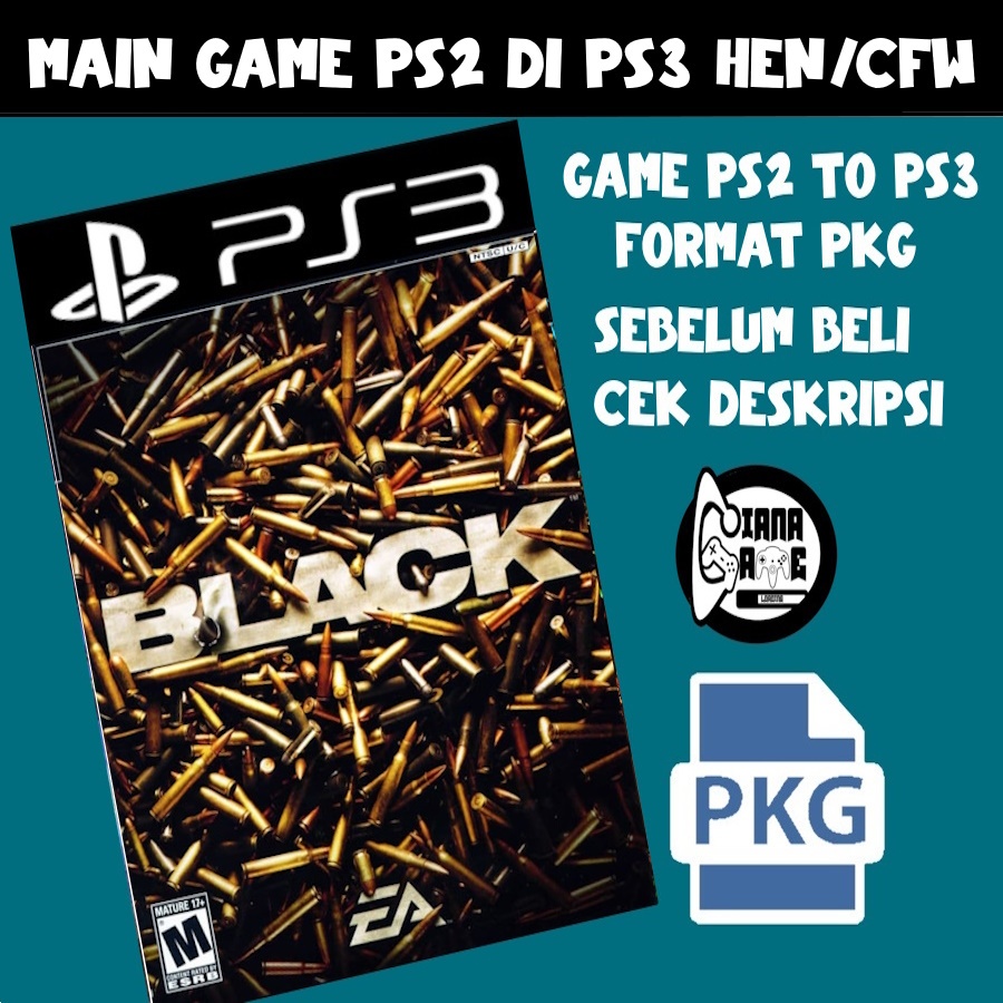 Black pkg ps3 - dvd