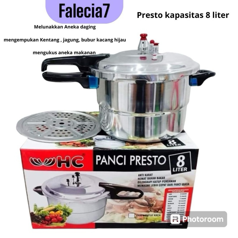 Panci Presto 8 liter Original Happy Call  Panci Kukusan Steam Besar