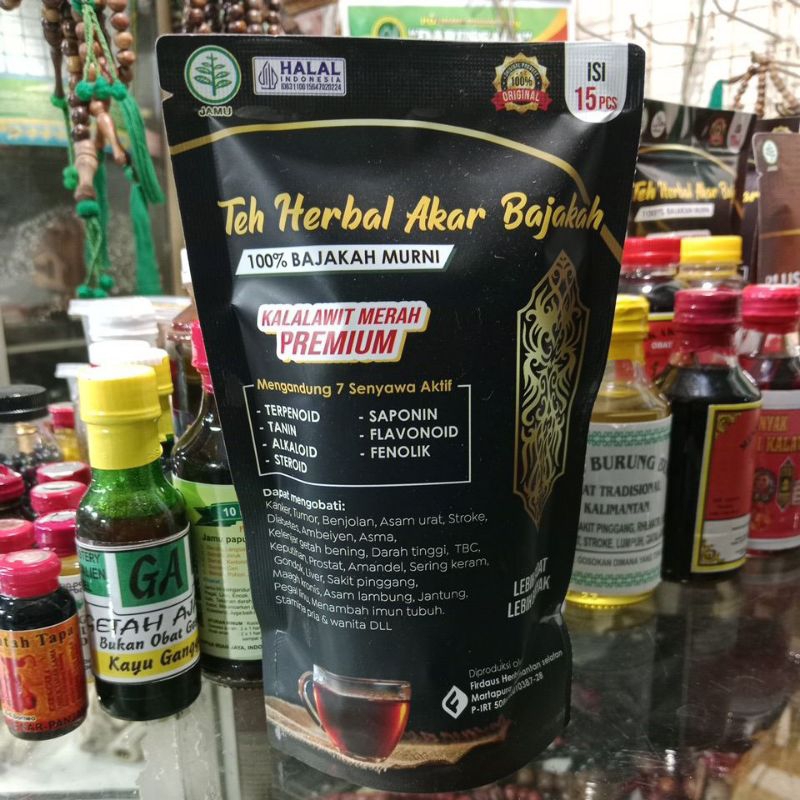 

teh herbal akar bajakah isi15