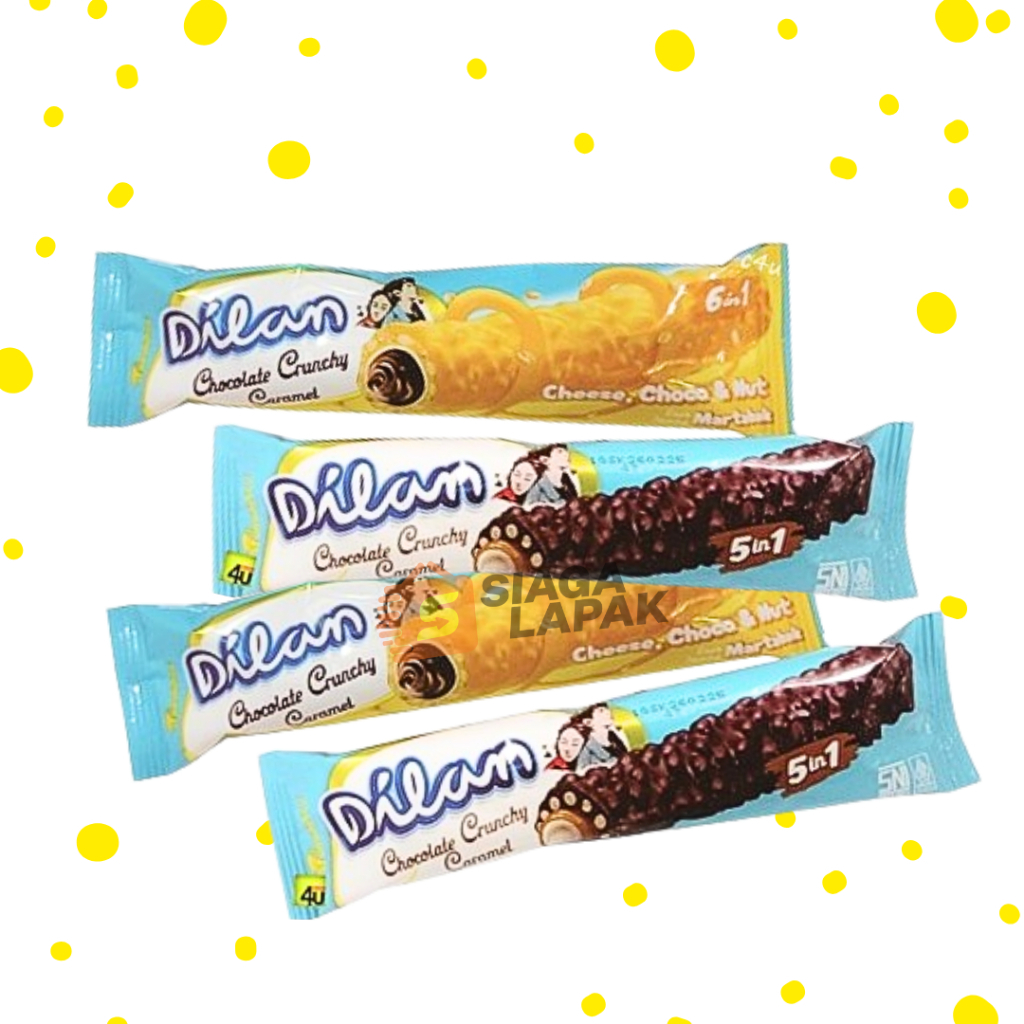 

Dilan Crunchy Caramel 24gr Coklat Keju Chocolate Cheese