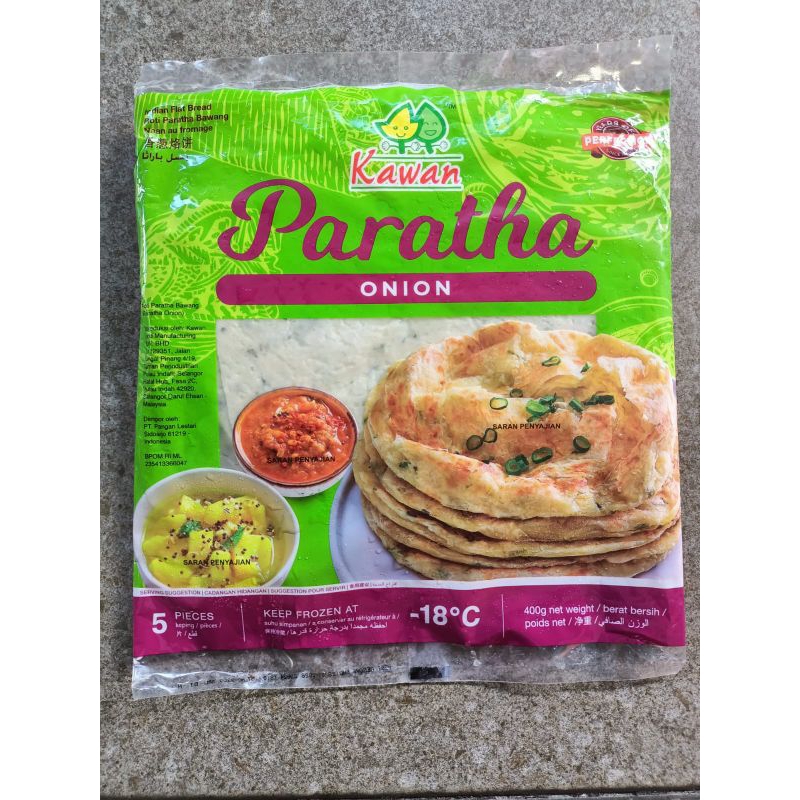 

Roti Paratha Onion 5 pc 400 gram Kawan Food