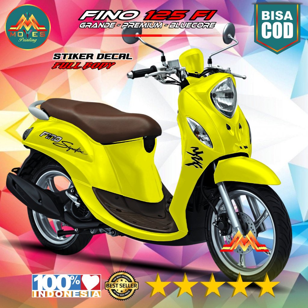 (COD) Decal Sticker Fino 125 Fullbody SIGNATURE decal stiker Yamaha Fino 125 Premium FULL BODY SIMPL