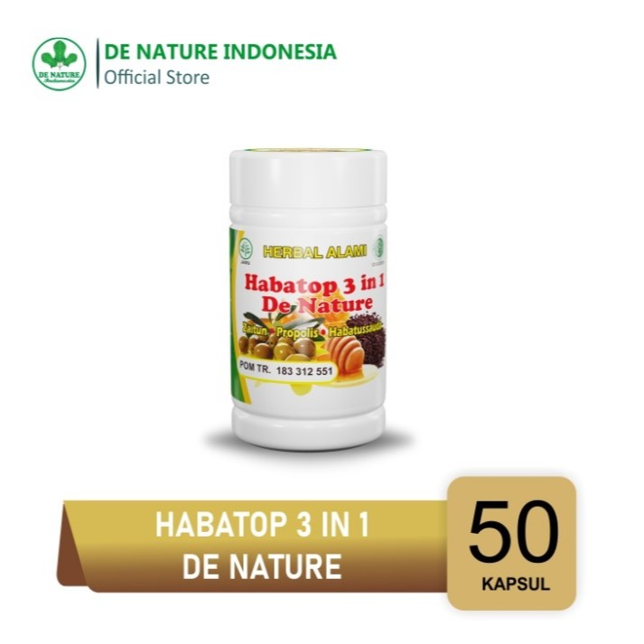 Habatop3in1 isi 50 kapsul Obat Segala Penyakit Menjaga Sistem imun De Nature