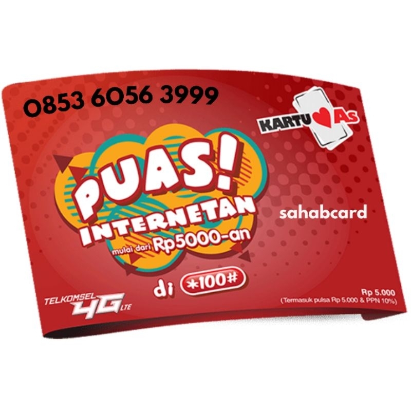 Nomor cantik TELKOMSEL 0853 6056 3999