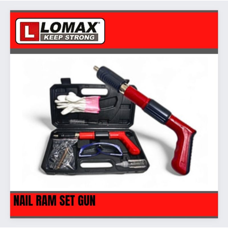 Nail Ramset Ram Set Gun Alat Tembak Manual Rivet GunPaku Beton Besi Kayu