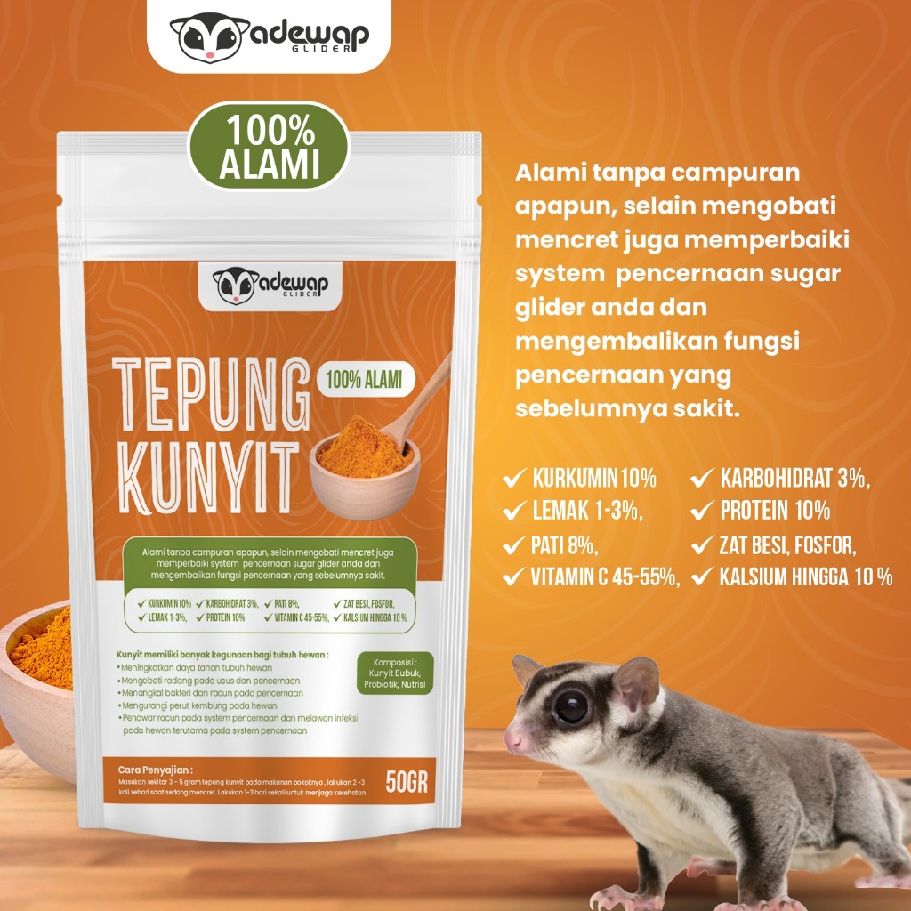 ADEWAP GLIDER Tepung Kunyit Bubuk