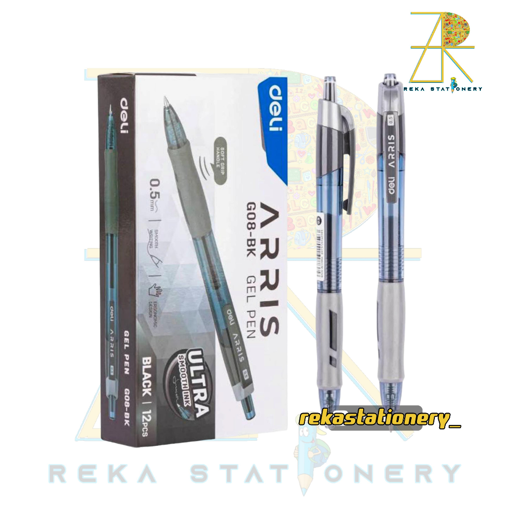 

Gel Pen Deli Arris G08-BK - Tinta Smooth dan Nyaman, Harga per Pcs