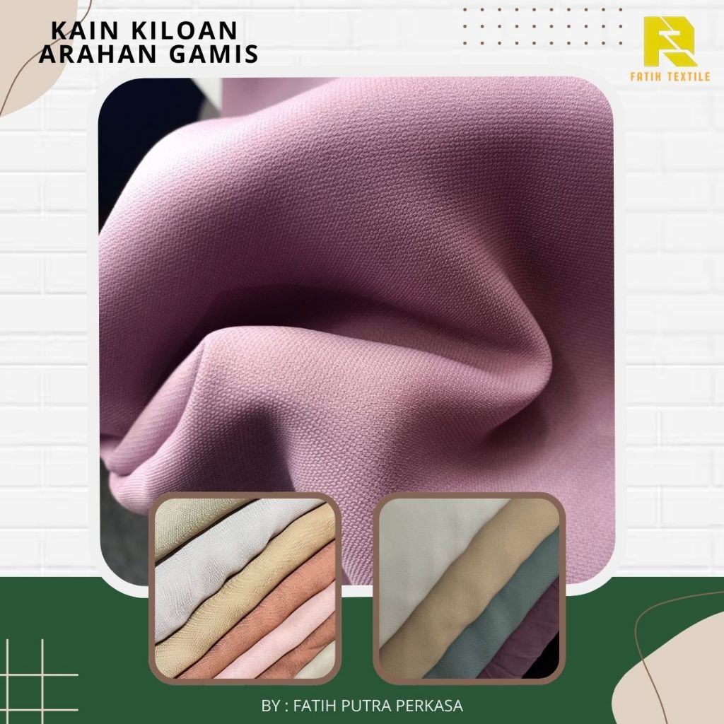 KAIN TERMURAH KILOAN GAMIS EXLUSIVE ORIGINAL / KAIN GAMIS METERAN / BAHAN GAMIS PREMIUM / KAIN GAMIS