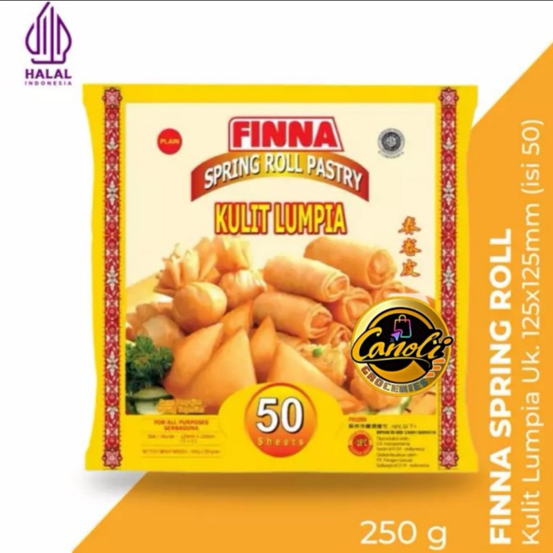 

Finna Kulit Lumpia/Spring Roll Pastry 12.5 x 12.5 cm isi 50 lembar