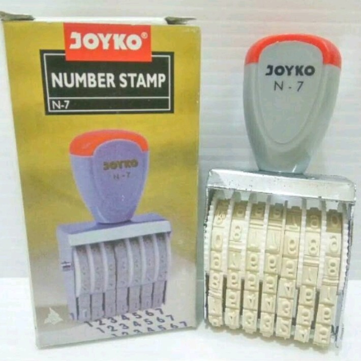 

Number Stamp Joyko N-7 / Stempel Angka Nomor 7 Digits