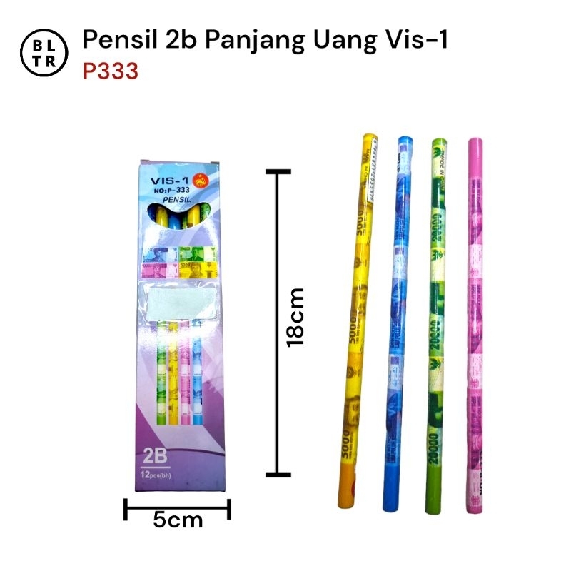 

PAK //PENSIL 2B PANJANG KARAKTER UANG VIS-1 (P333) /NEW ORIGINAL